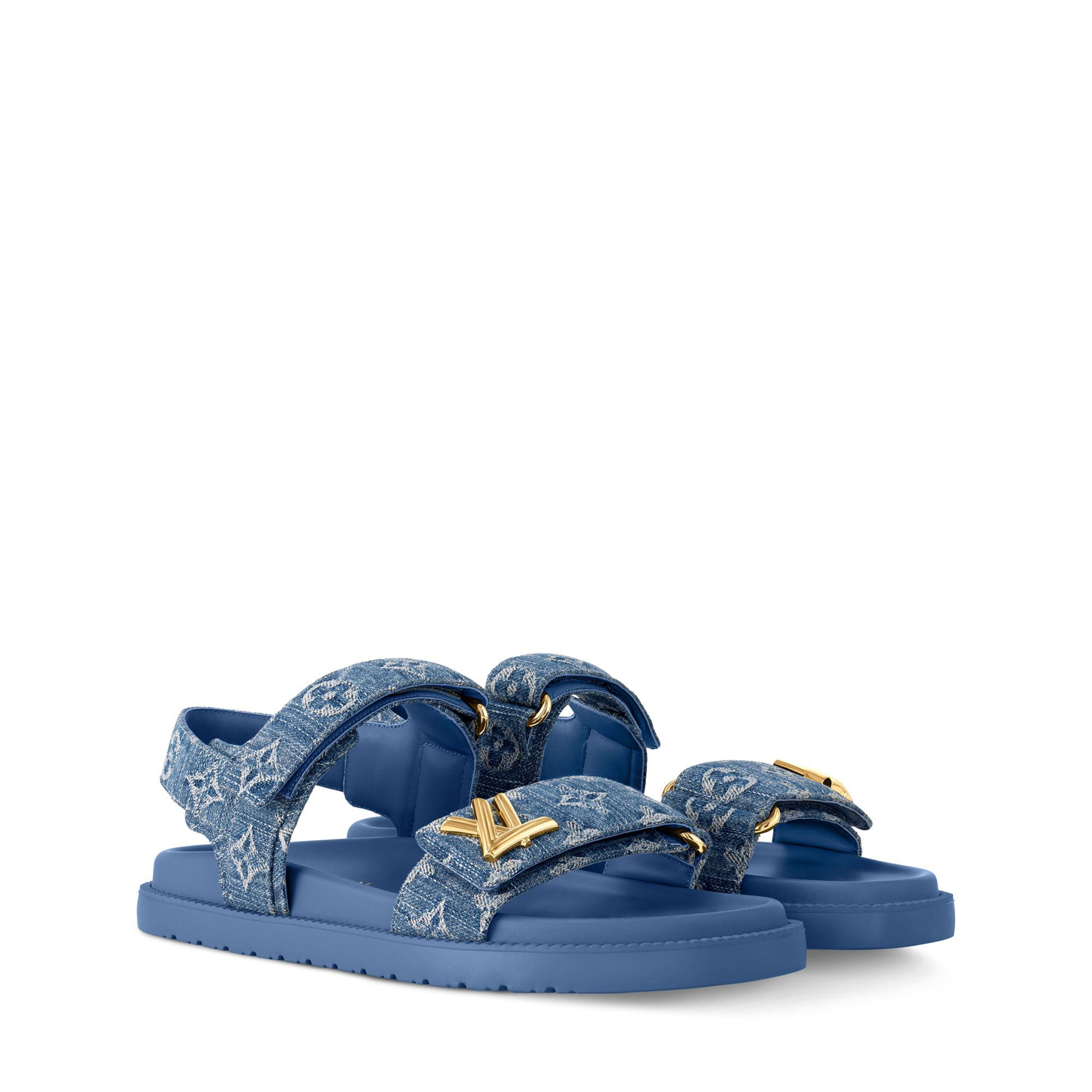 Louis Vuitton ネイビー サンダル24.5〜25センチ LV Sunset Flat Comfort Sandal - Women - Shoes | LOUIS VUITTON ®